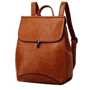 Wink Kangaroo brown leather Backpack